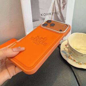 Heart Soul Vibrant Orange Phone Case with Card Slot